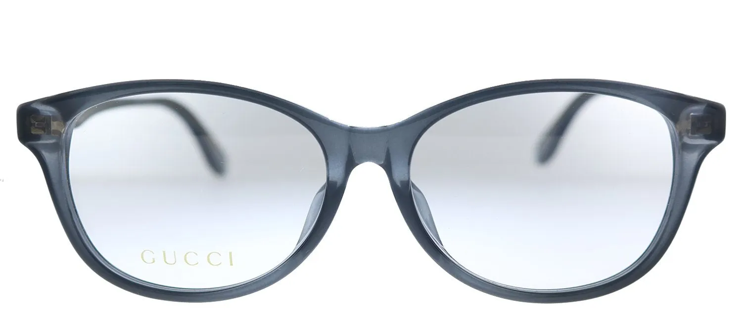 Gucci GG 0795OK 001 Rectangle Acetate Grey Eyeglasses with Demo Lens sold by Gaffos