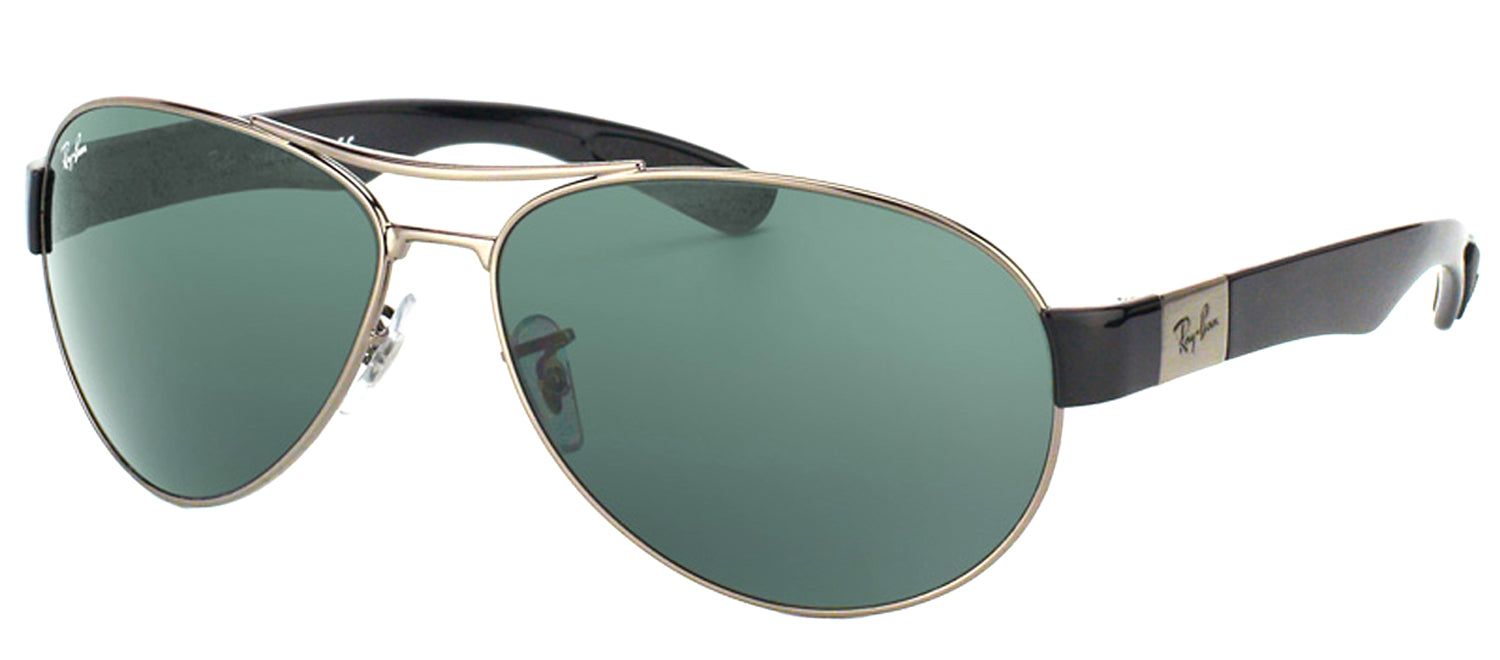 Ray-Ban RB 3509 004/71 Aviator Metal Ruthenium/ Gunmetal Sunglasses with Green Lens sold by Gaffos product image thumbnail 2