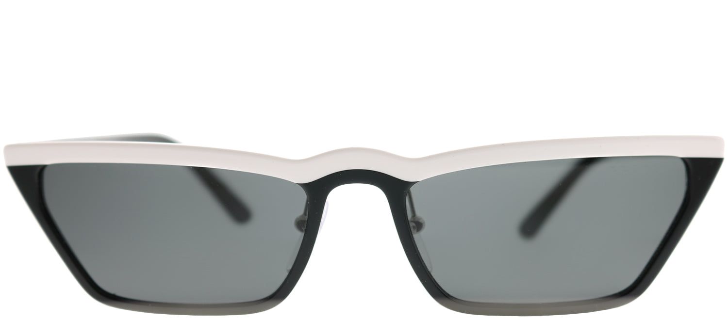 Prada PR 19US YC45S0 Cat-Eye Plastic Black Sunglasses with Grey Lens sold by Gaffos
