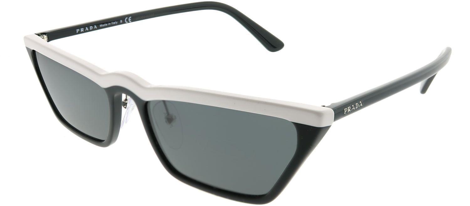 Prada PR 19US YC45S0 Cat-Eye Plastic Black Sunglasses with Grey Lens sold by Gaffos product image thumbnail 2