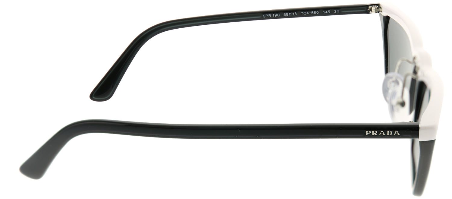 Prada PR 19US YC45S0 Cat-Eye Plastic Black Sunglasses with Grey Lens sold by Gaffos product image thumbnail 3