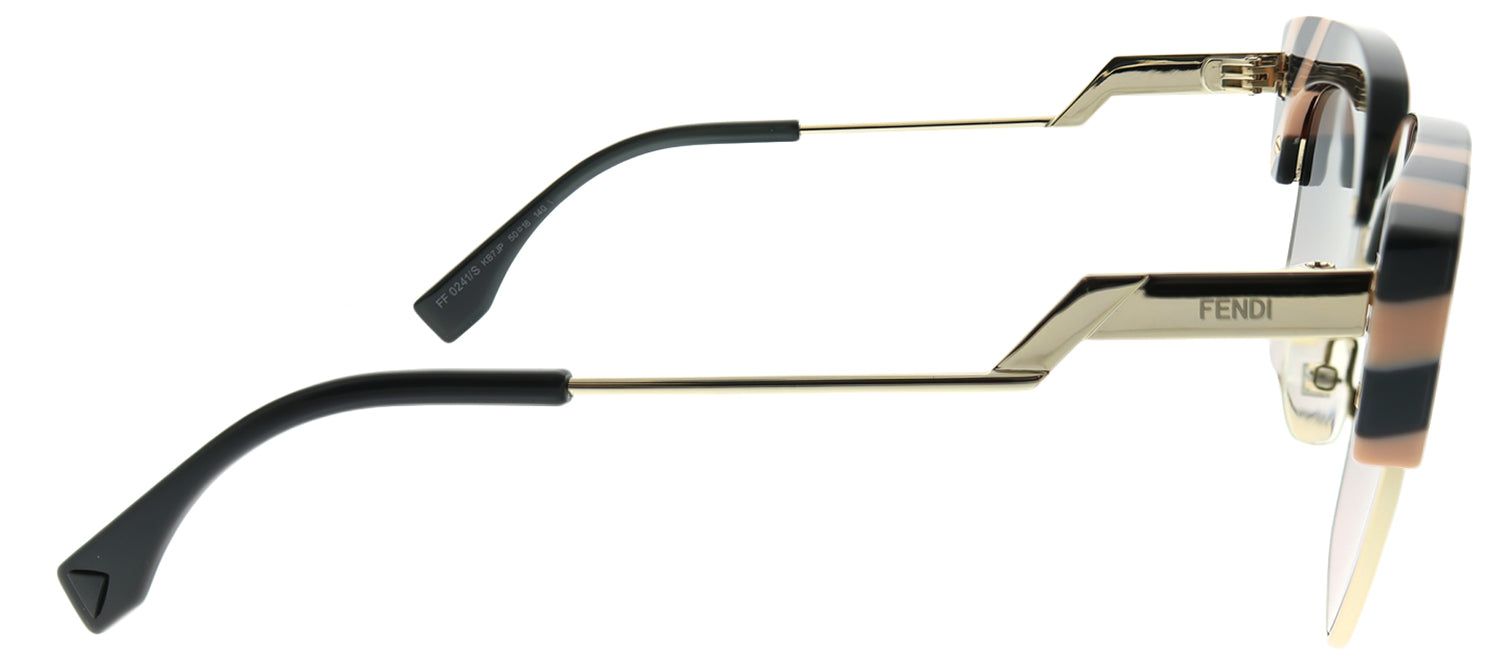 Fendi FF 0241 KB7 JP Square Plastic Grey Sunglasses with Grey Gradient Lens sold by Gaffos product image thumbnail 3