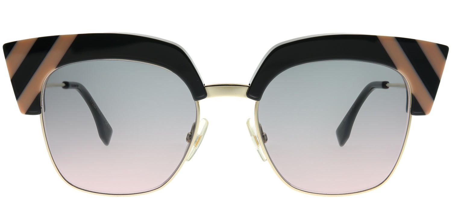 Fendi FF 0241 KB7 JP Square Plastic Grey Sunglasses with Grey Gradient Lens sold by Gaffos