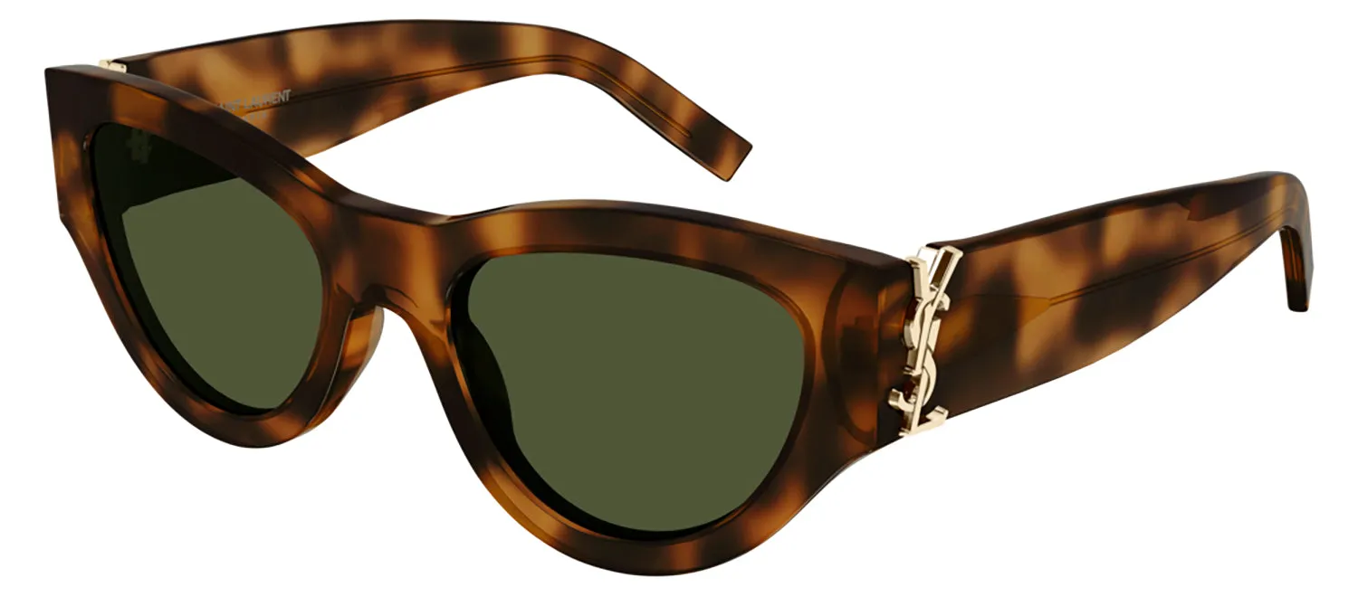 Saint Laurent SL M94 003 Cat-Eye Acetate Havana Sunglasses with Green Lens sold by Gaffos product image thumbnail 2