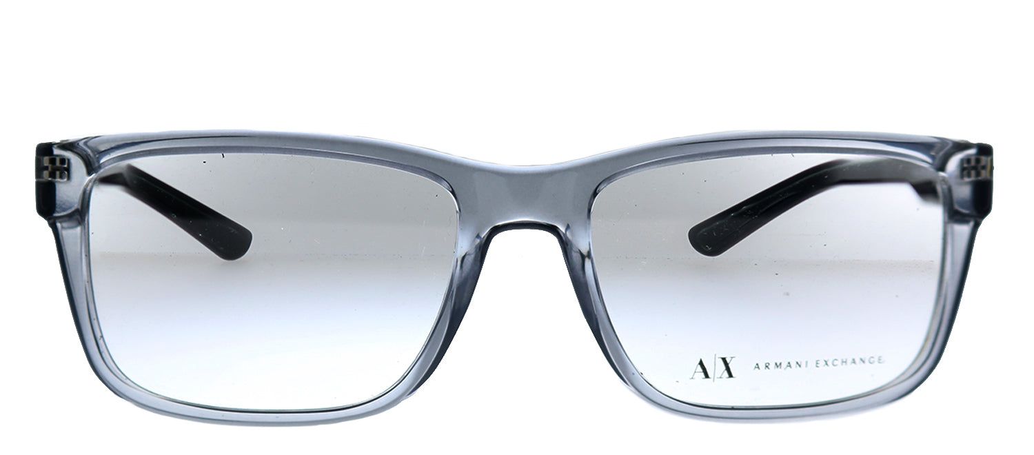 Armani Exchange AX 3016 8239 Square Plastic Grey Eyeglasses with Demo Lens sold by Gaffos