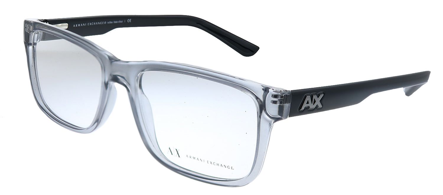 Armani Exchange AX 3016 8239 Square Plastic Grey Eyeglasses with Demo Lens sold by Gaffos product image thumbnail 2