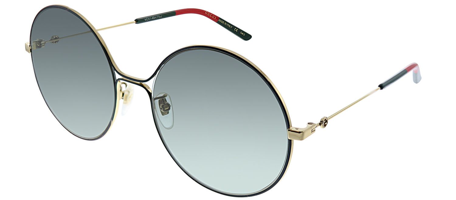 Gucci GG 0395S 001 Round Metal Gold Sunglasses with Grey Lens sold by Gaffos product image thumbnail 2