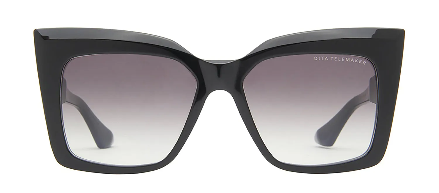 Dita TELEMAKER DT DTS704 A-01-Z Oversized Plastic Black Sunglasses with Grey Gradient Lens sold by Gaffos