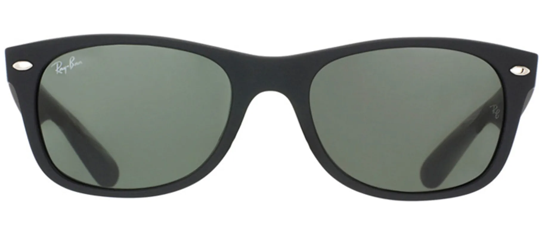 Ray-Ban New Wayfarer RB 2132 622 Wayfarer Plastic Black Sunglasses with Green Lens sold by Gaffos