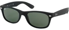 Ray-Ban New Wayfarer RB 2132 622 Wayfarer Plastic Black Sunglasses with Green Lens sold by Gaffos