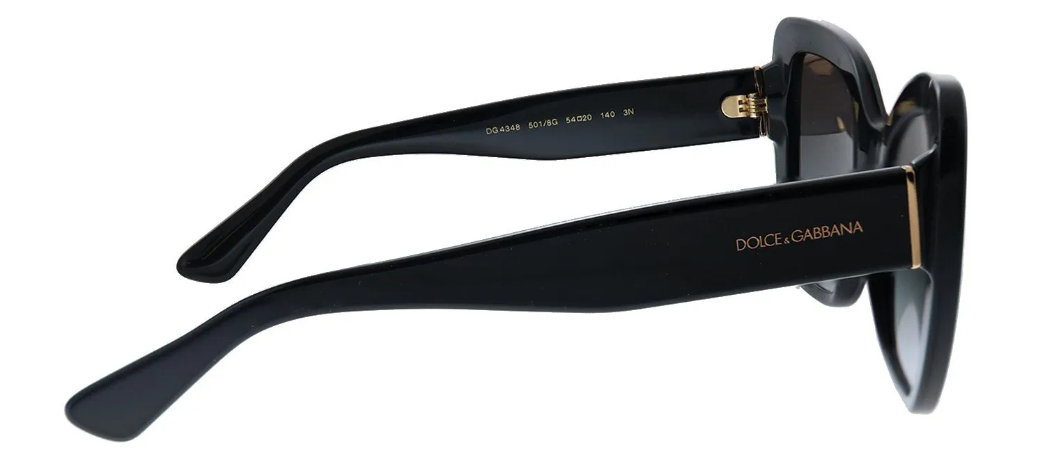 Dolce & Gabbana DG 4348 501/8G Butterfly Plastic Black Sunglasses with Grey Gradient Lens sold by Gaffos product image thumbnail 3