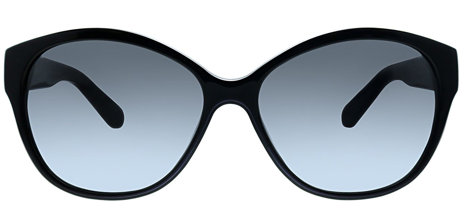 Kate Spade KS Kiersten2 807 Oval Plastic Black Sunglasses with Grey Gradient Lens sold by Gaffos