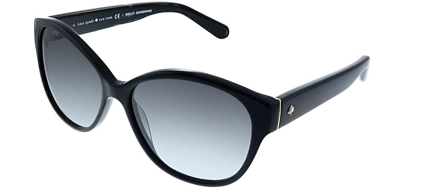 Kate Spade KS Kiersten2 807 Oval Plastic Black Sunglasses with Grey Gradient Lens sold by Gaffos product image thumbnail 2