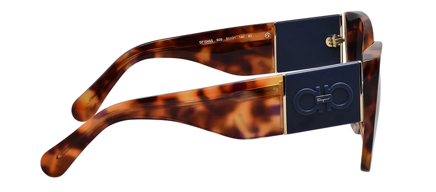 Salvatore Ferragamo SF 1045S 609 Square Plastic Red Tortoise Sunglasses with Blue Gradient Lens sold by Gaffos product image thumbnail 3