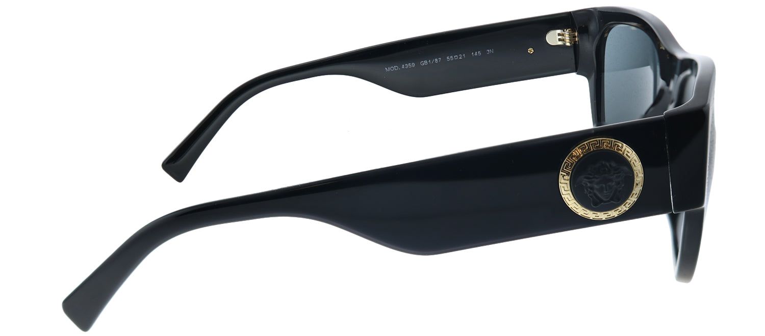 Versace VE 4359 GB1/87 Square Plastic Black Sunglasses with Grey Lens sold by Gaffos product image thumbnail 3