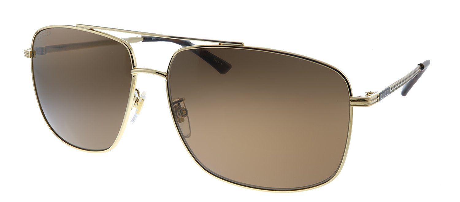 Gucci GG 0836SK 002 Aviator Metal Gold Sunglasses with Brown Polarized Lens sold by Gaffos product image thumbnail 2