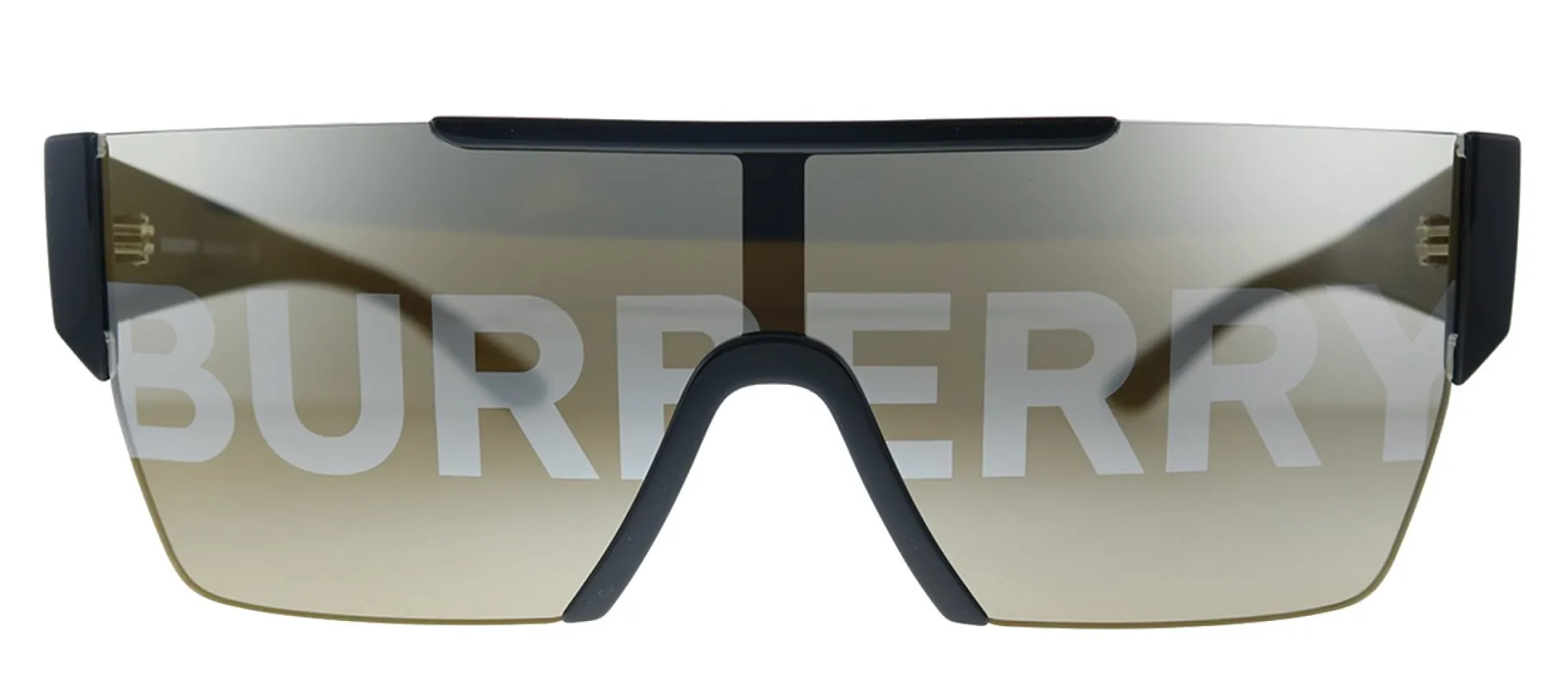Burberry BE 4291 3001/G Rectangle Plastic Black Sunglasses with Gold Mirror Lens sold by Gaffos