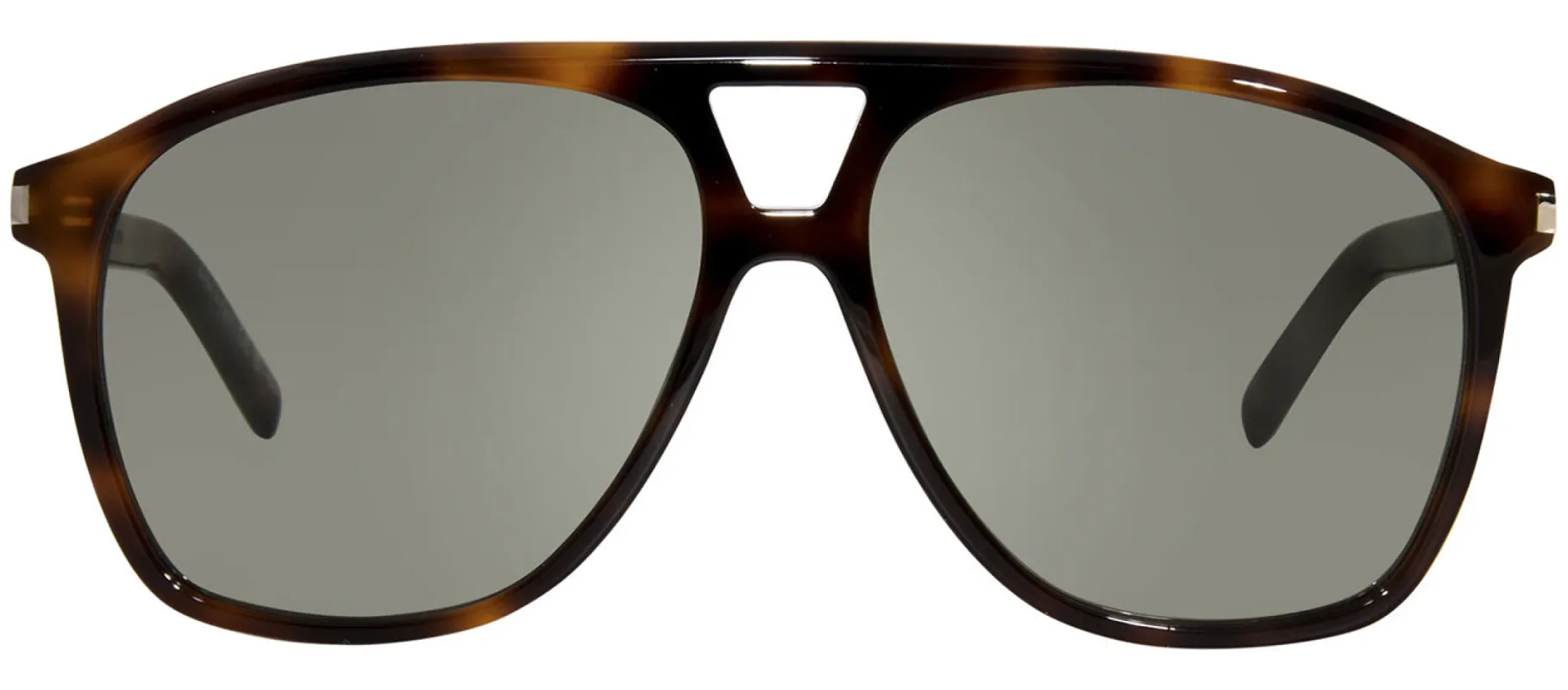 Saint Laurent NEW WAVE SL 596S 002 Aviator Plastic Havana Sunglasses with Green Lens sold by Gaffos