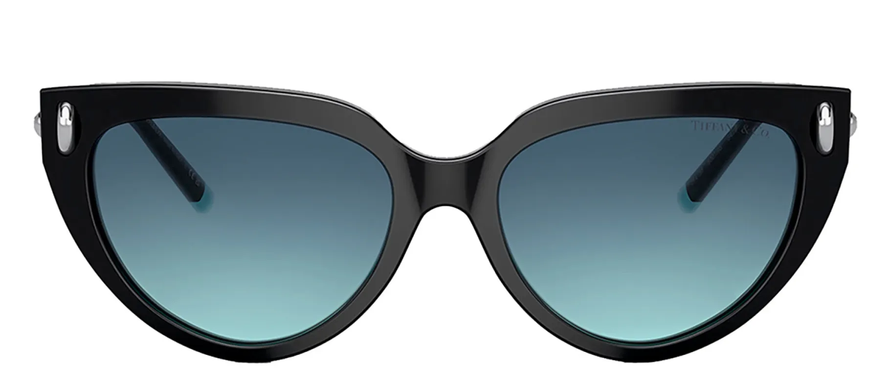 Tiffany & Co. TF 4195 80019S Cat-Eye Metal Black Sunglasses with Blue Gradient Lens sold by Gaffos