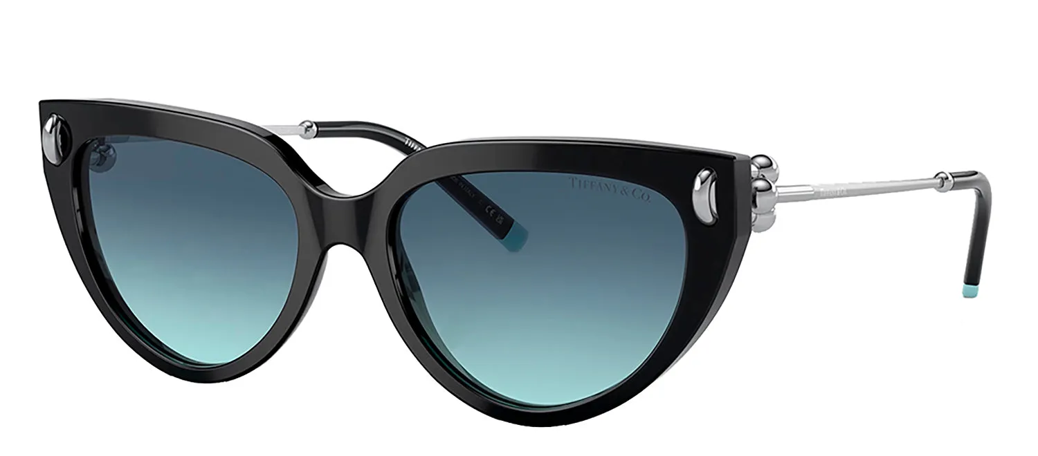 Tiffany & Co. TF 4195 80019S Cat-Eye Metal Black Sunglasses with Blue Gradient Lens sold by Gaffos product image thumbnail 2