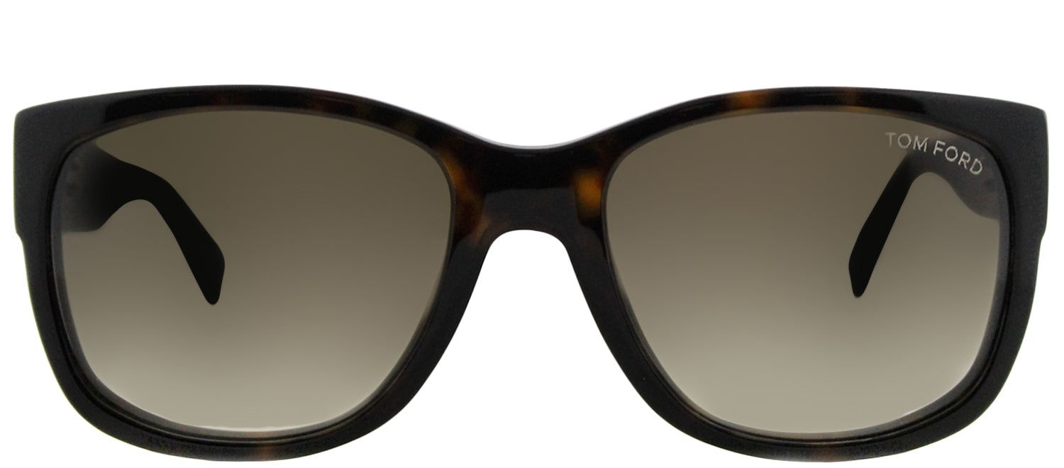 Tom Ford TF 441 52K Rectangle Plastic Tortoise/ Havana Sunglasses with Brown Gradient Lens sold by Gaffos