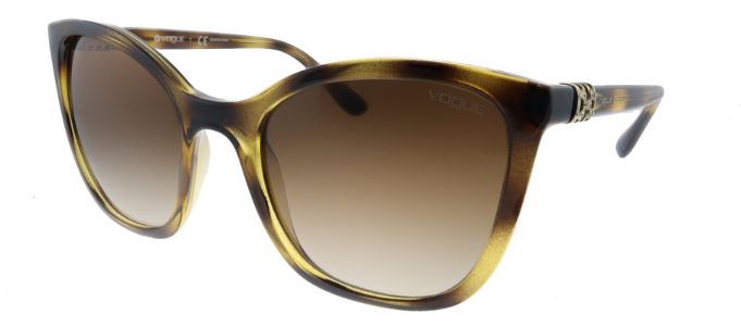 Vogue Eyewear VO 5243SB W65613 Butterfly Plastic Havana Sunglasses with Brown Gradient Lens sold by Gaffos