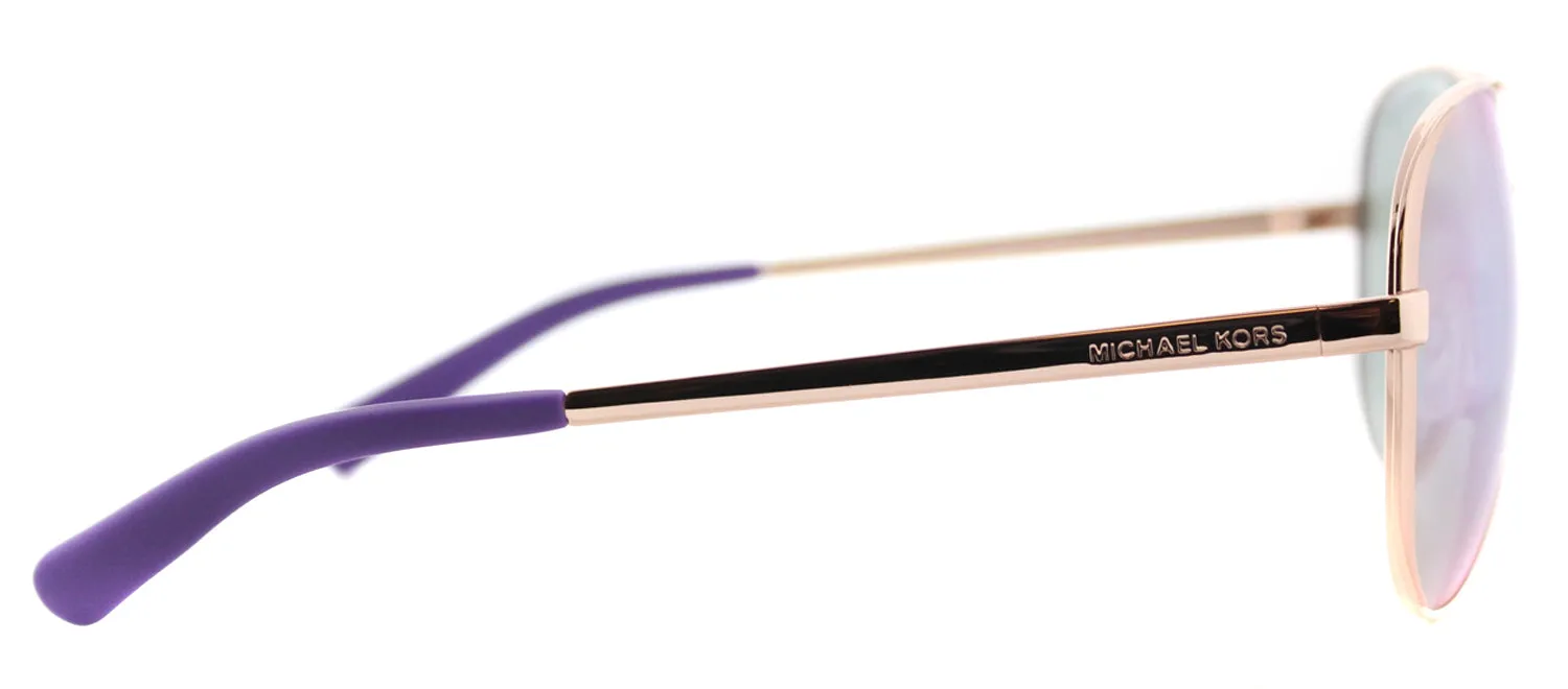 Michael Kors Chelsea MK 5004 10034V Aviator Metal Gold Sunglasses with Purple Mirror Lens sold by Gaffos product image thumbnail 3