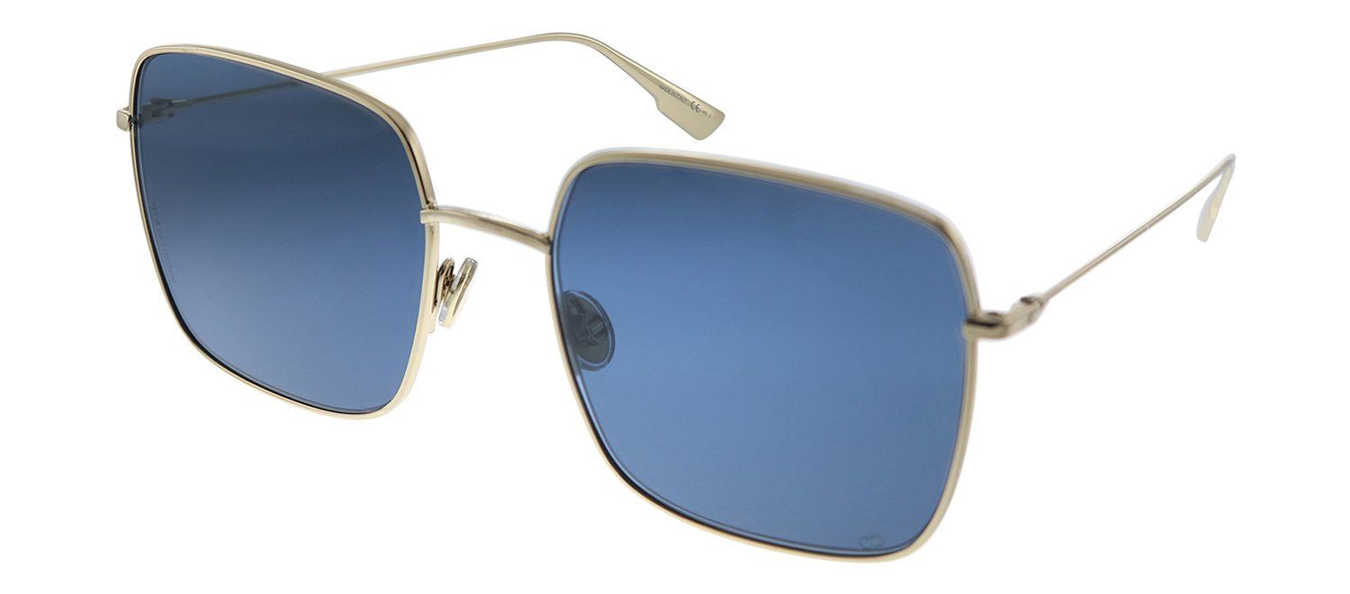 Dior CD STELLAIRE1XS J5G Square Metal Gold Sunglasses with Blue Lens sold by Gaffos product image thumbnail 2