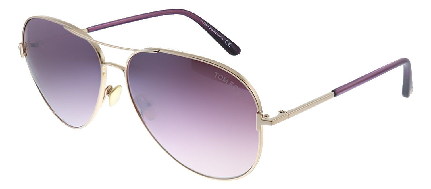 Tom Ford Clark TF 823 28U Aviator Metal Gold Sunglasses with Purple Mirror Lens sold by Gaffos product image thumbnail 2