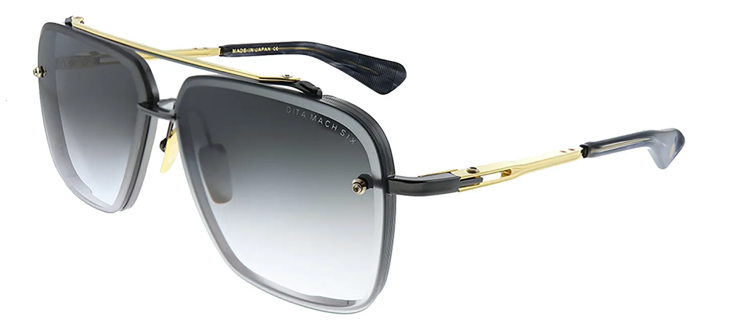 Dita DT DTS121-62-05 62-05 Aviator Metal Black Sunglasses with Grey Gradient Lens sold by Gaffos product image thumbnail 2