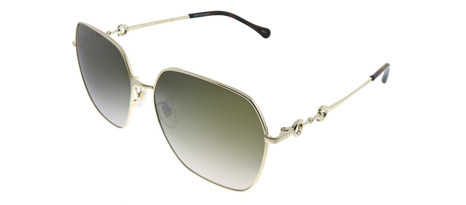 Gucci GG 0882SA 002 Square Metal Gold Sunglasses with Brown Gradient Lens sold by Gaffos product image thumbnail 2