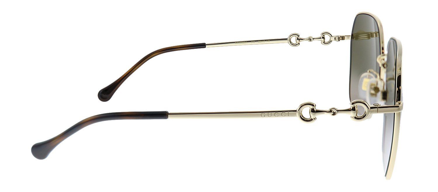 Gucci GG 0882SA 002 Square Metal Gold Sunglasses with Brown Gradient Lens sold by Gaffos product image thumbnail 3