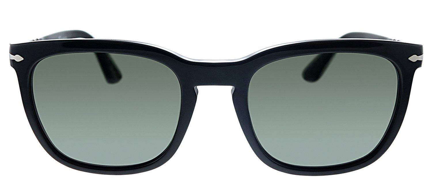 Persol PO 3193S 95/58 Rectangle Plastic Black Sunglasses with Grey Polarized Lens sold by Gaffos
