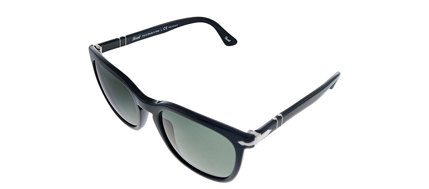 Persol PO 3193S 95/58 Rectangle Plastic Black Sunglasses with Grey Polarized Lens sold by Gaffos product image thumbnail 2