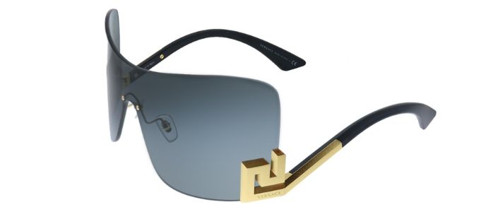 Versace VE 2240 100287 Shield Metal Grey Sunglasses with Grey Lens sold by Gaffos