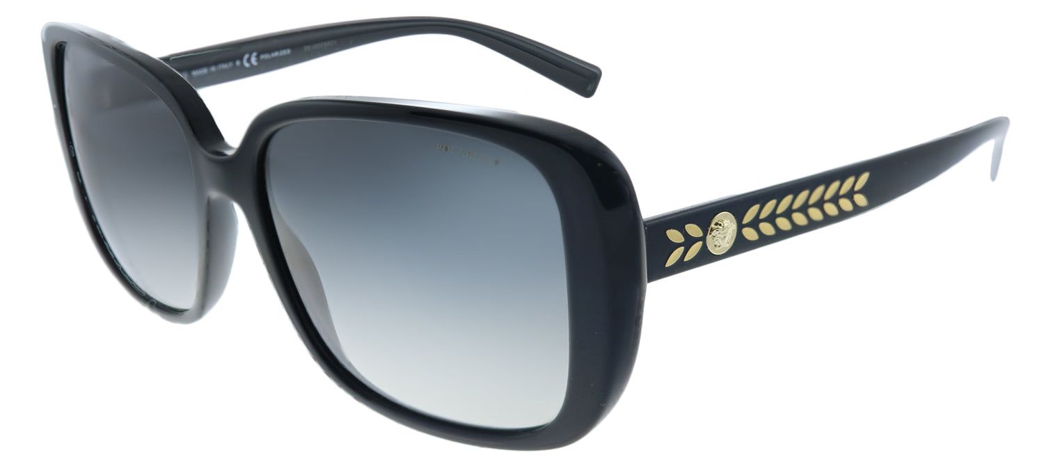 Versace VE 4357 GB1/T3 Square Plastic Black Sunglasses with Grey Polarized Lens sold by Gaffos product image thumbnail 2
