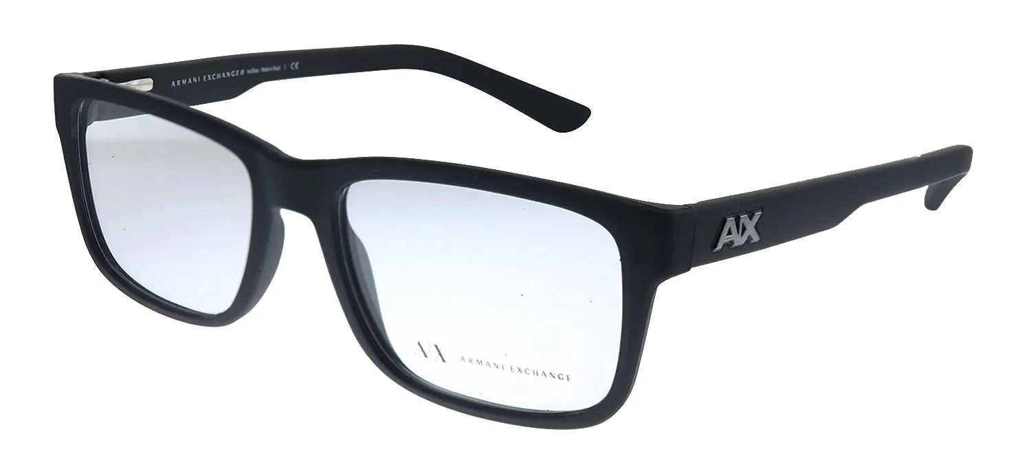 Armani Exchange AX 3016 8078 Square Plastic Black Eyeglasses with Demo Lens sold by Gaffos product image thumbnail 2
