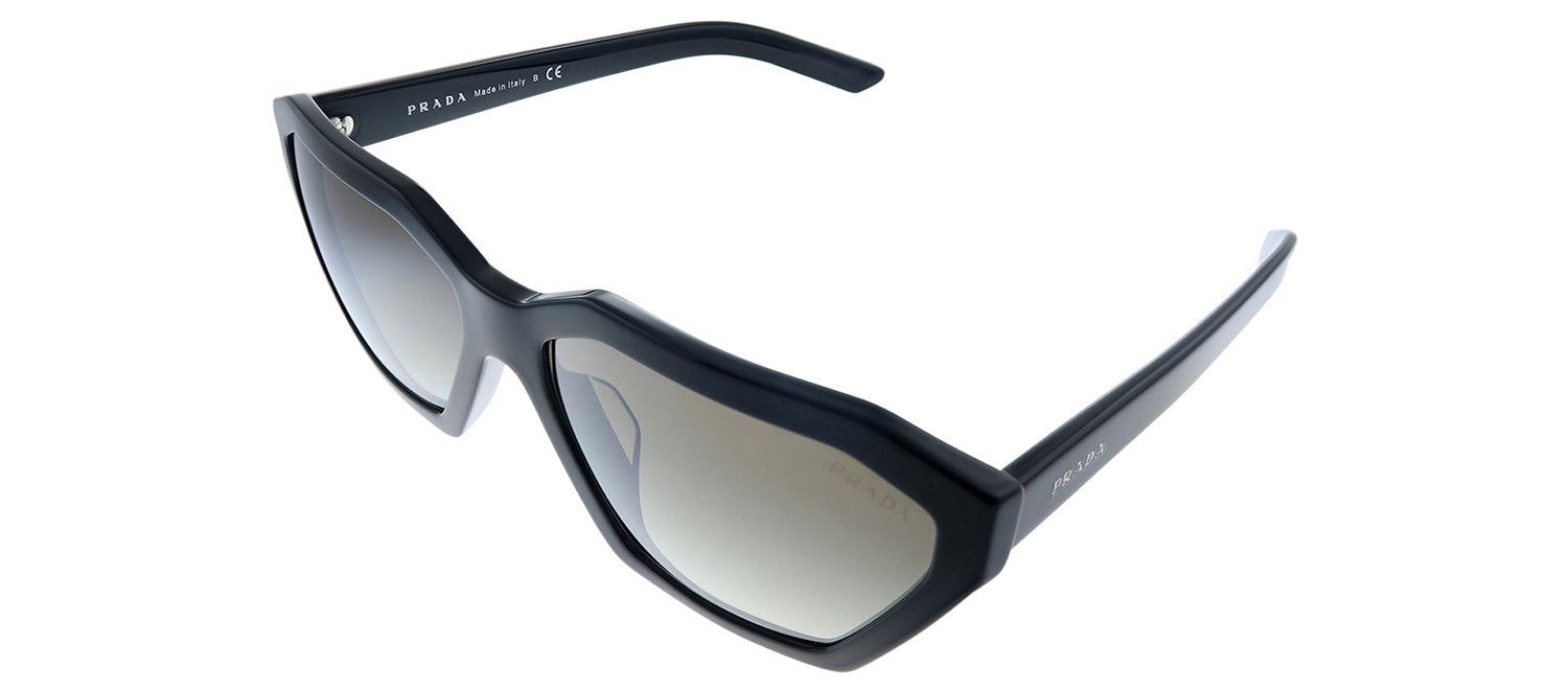 Prada PR 03VSF 1AB5O0 Cat-Eye Plastic Black Sunglasses with Silver Mirror Lens sold by Gaffos product image thumbnail 2