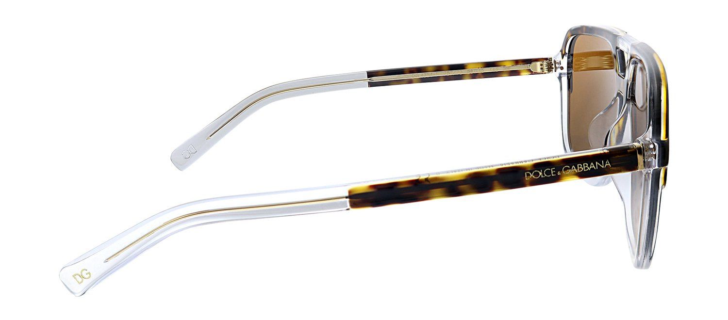 Dolce & Gabbana DG 4354F 757/73 Rectangle Plastic Tortoise Sunglasses with Brown Lens sold by Gaffos product image thumbnail 3