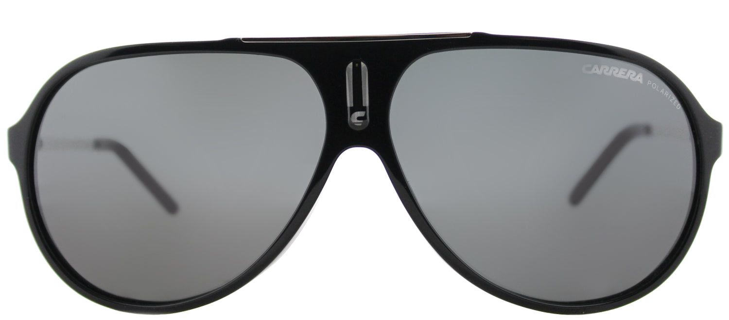 Carrera CA Hot CSA RA Aviator Plastic Black Sunglasses with Grey Polarized Lens sold by Gaffos