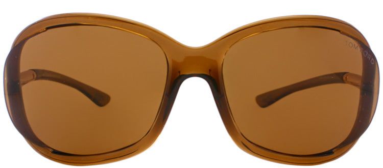 Tom Ford Jennifer TF 8 48H Fashion Plastic Brown Sunglasses with Brown Polarized Lens sold by Gaffos