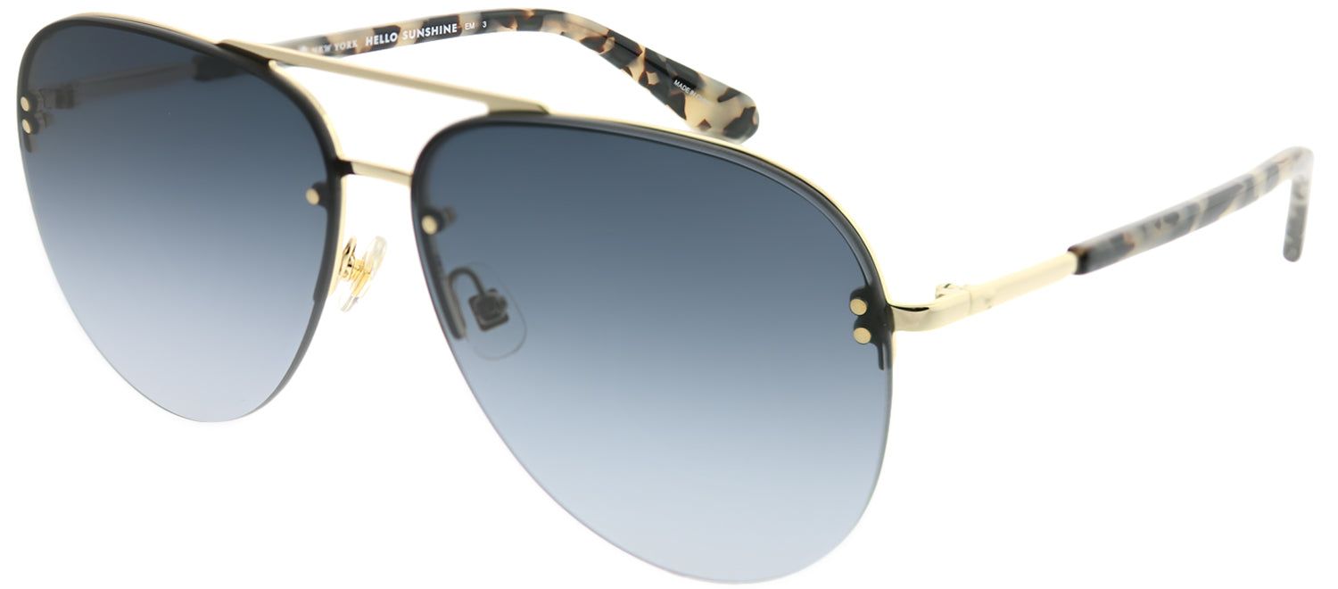 Kate Spade KS Jakayla AHF 9O Aviator Metal Gold Sunglasses with Dark Grey Gradient Lens sold by Gaffos product image thumbnail 2