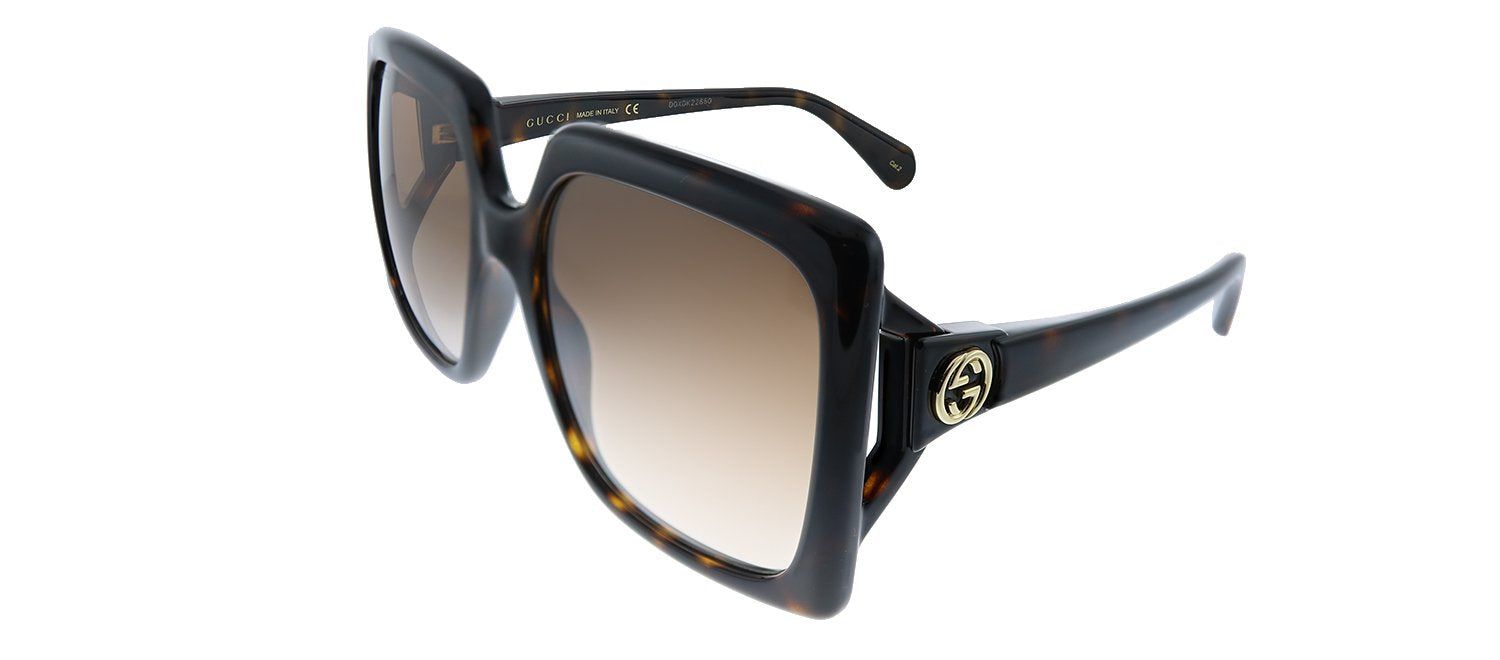 Gucci GG 0876S 002 Oversized Acetate Havana Sunglasses with Brown Gradient Lens sold by Gaffos product image thumbnail 2