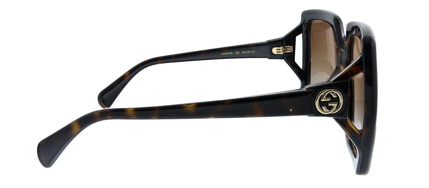 Gucci GG 0876S 002 Oversized Acetate Havana Sunglasses with Brown Gradient Lens sold by Gaffos product image thumbnail 3