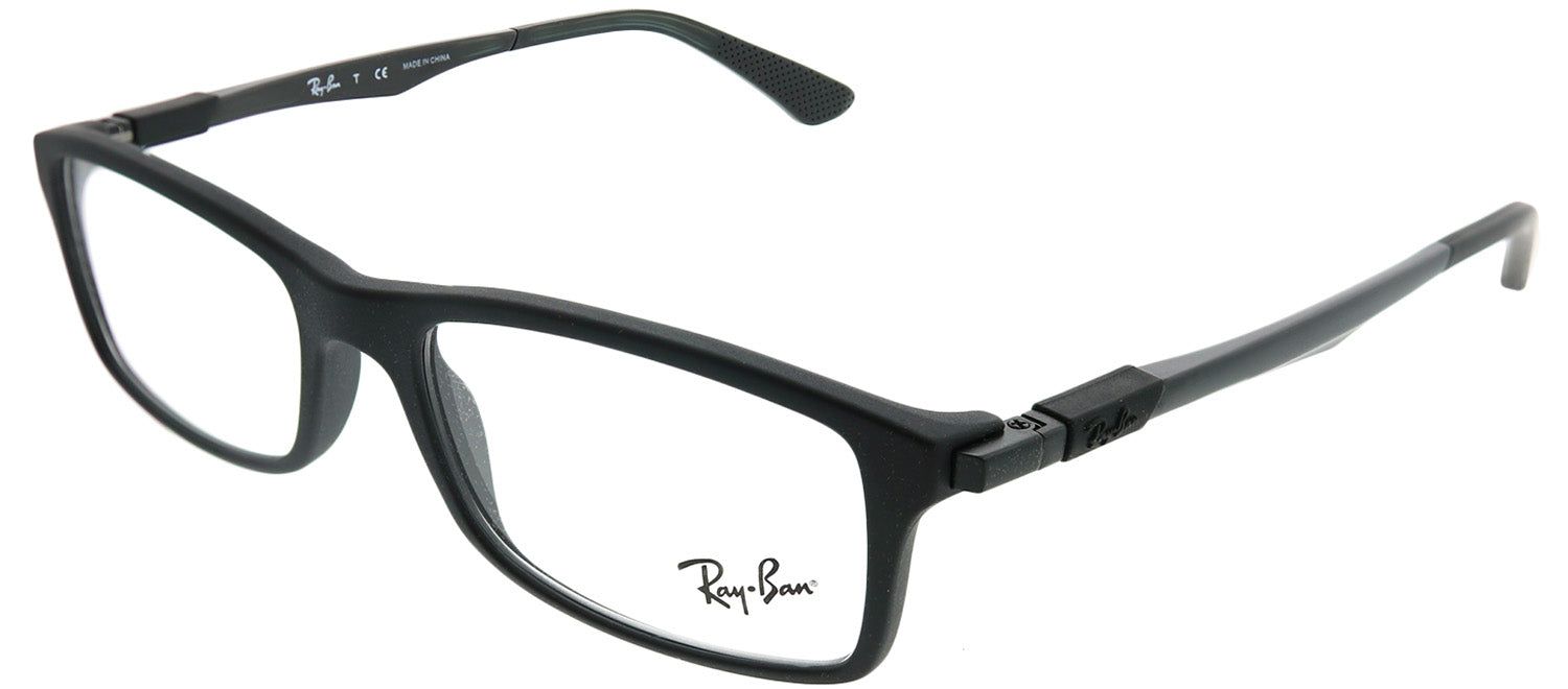 Ray-Ban RX 7017 5196 Rectangle Plastic Black Eyeglasses with Demo Lens sold by Gaffos product image thumbnail 2