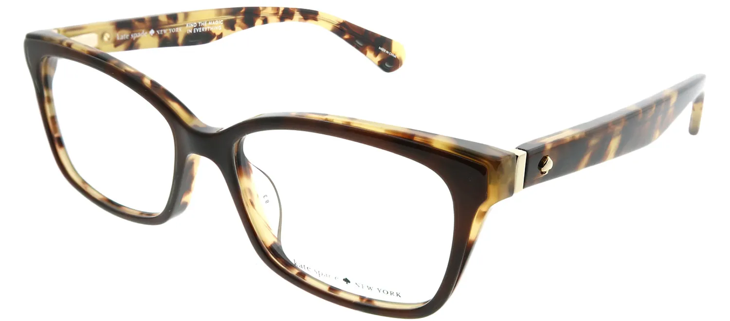 Kate Spade KS Jeri WR9 Rectangle Plastic Brown Eyeglasses with Demo Lens sold by Gaffos product image thumbnail 2