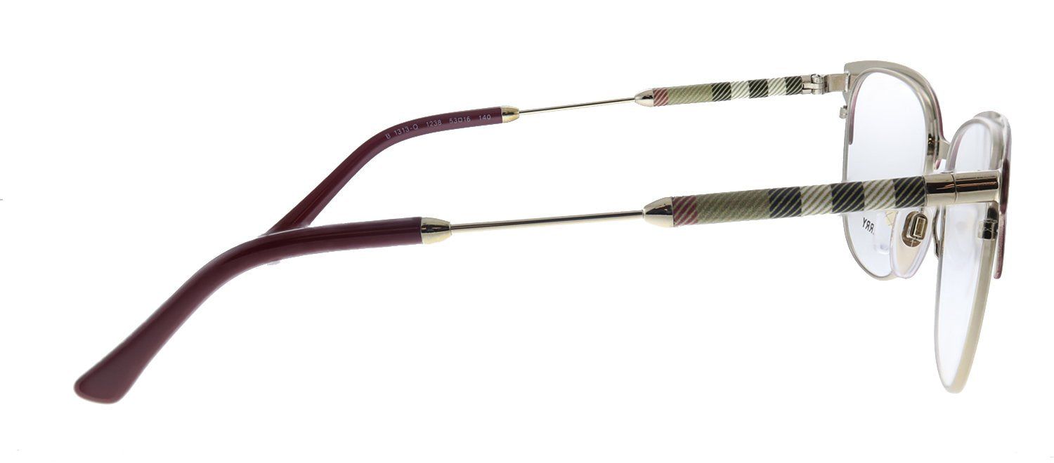 Burberry BE 1313Q 1238 Square Metal Burgundy Eyeglasses with Demo Lens sold by Gaffos product image thumbnail 3