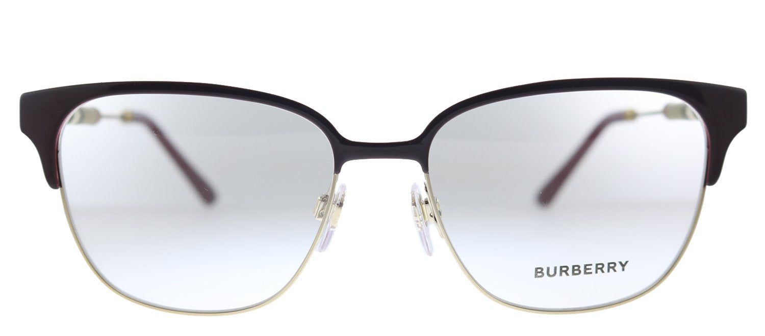 Burberry BE 1313Q 1238 Square Metal Burgundy Eyeglasses with Demo Lens sold by Gaffos