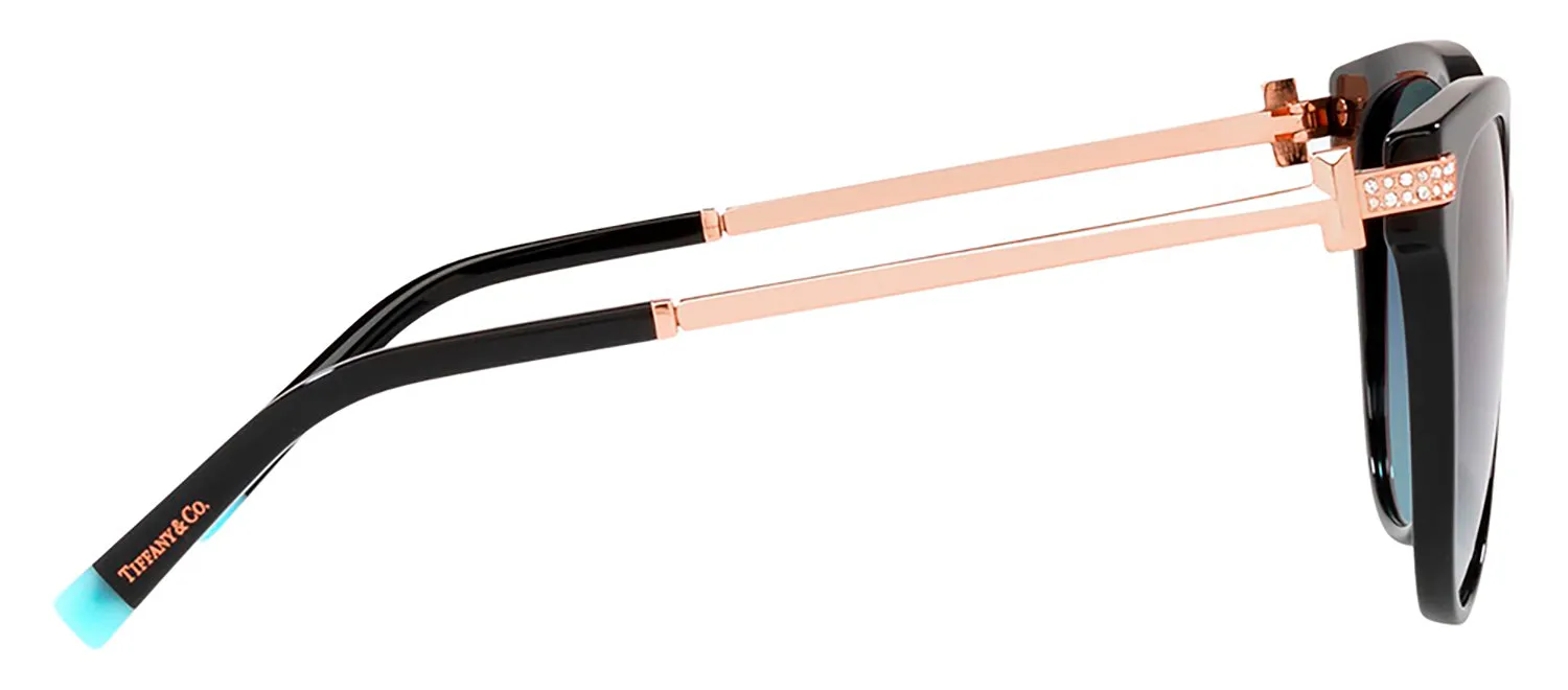 Tiffany & Co. TF 4193B 80019S Cat-Eye Metal Black Sunglasses with Blue Gradient Lens sold by Gaffos product image thumbnail 2