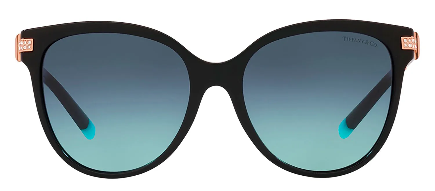 Tiffany & Co. TF 4193B 80019S Cat-Eye Metal Black Sunglasses with Blue Gradient Lens sold by Gaffos